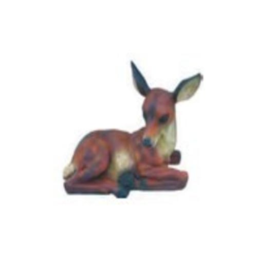 Biche couchée H35 cm